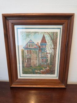 Resting in the Yard Signed Limited Edition Print 13/100 Framed Artwork