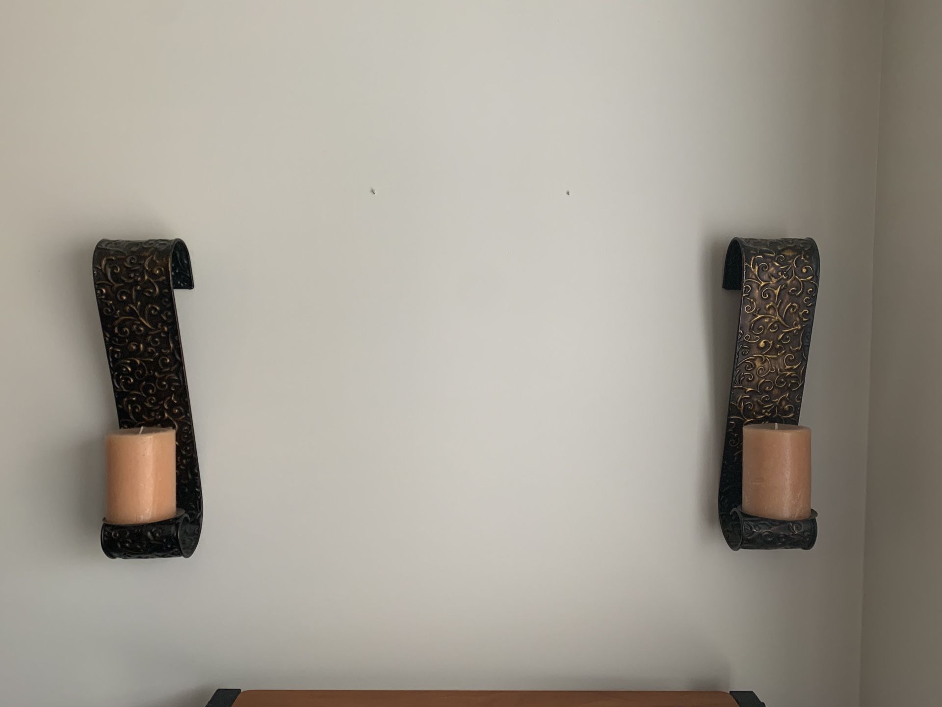 Brown-ish/Bronze Wall Candle Holder