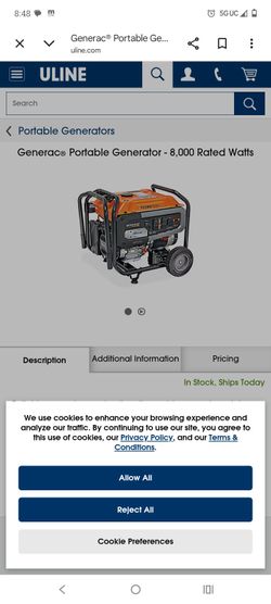 Generac 8000 generator