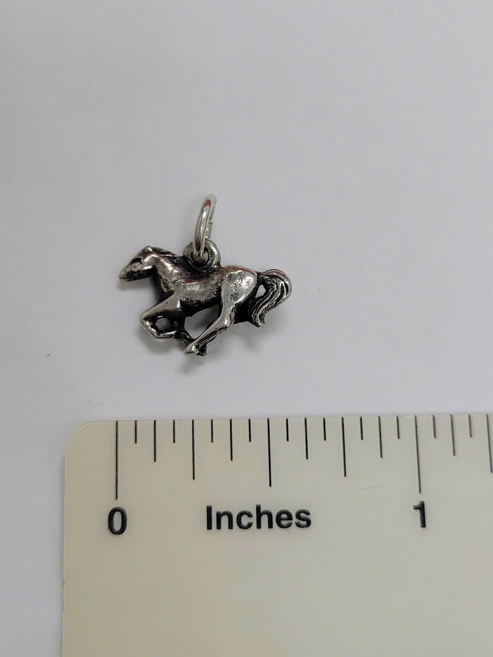 Retired James Avery Sterling Silver 3D Running Mustang Horse Charm
