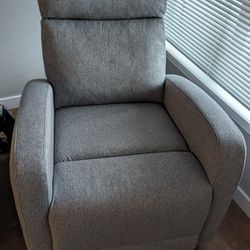 HD Designs Ryder Swivel Glider Gray Recliner Chair Sofa