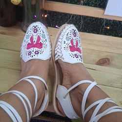 Coquette Bow Mexican Huaraches Sandals 