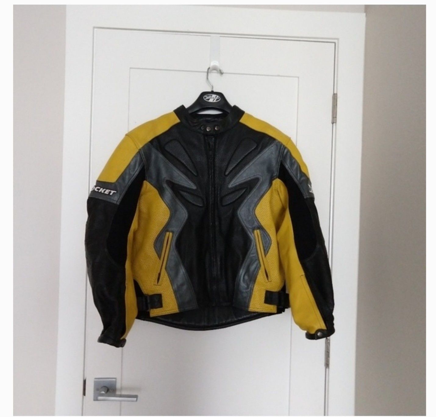 Joe Rocket leather motorcycle jacket