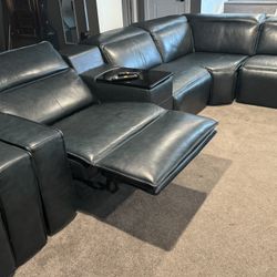 Leather Recliner Set