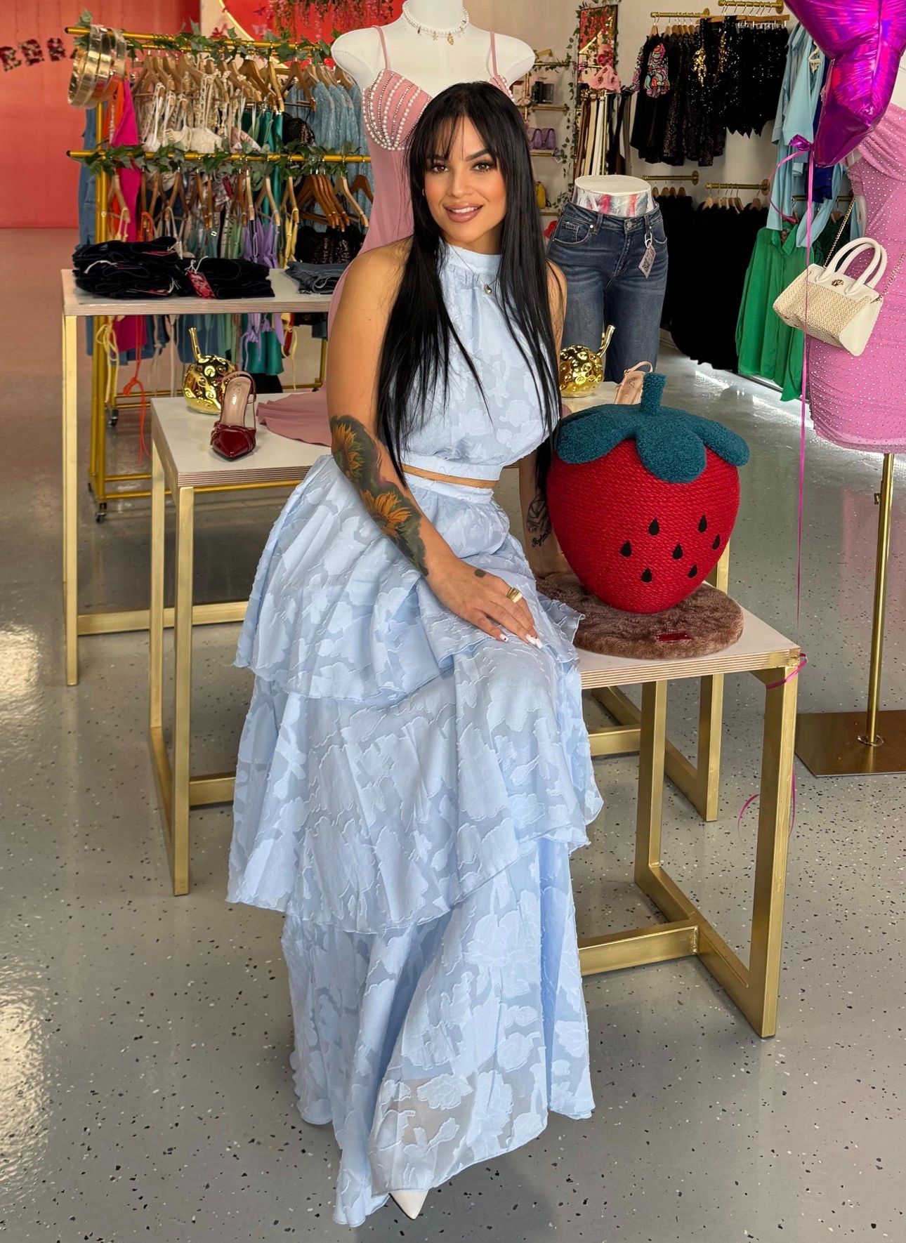 ✨ Conjunto azul cielo – elegante y femenino ✨