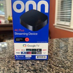 Onn  4k Plus Streaming Device New In Box