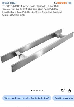 TOGU Stainless Steel Push Pull Door Handles