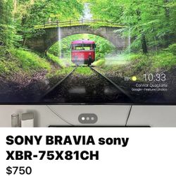 SONY BRAVIA sony XBR-75X81CH