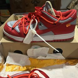 Nike Off White Dunk Low University Red 
