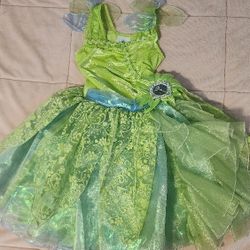 Disney Store Tinkerbell Costume Dress Size 4