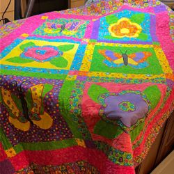 Butterfly Flower Quilt