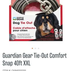 NEW GUARDIAN GEAR TIE OUT COMFORT SNAP 40FT