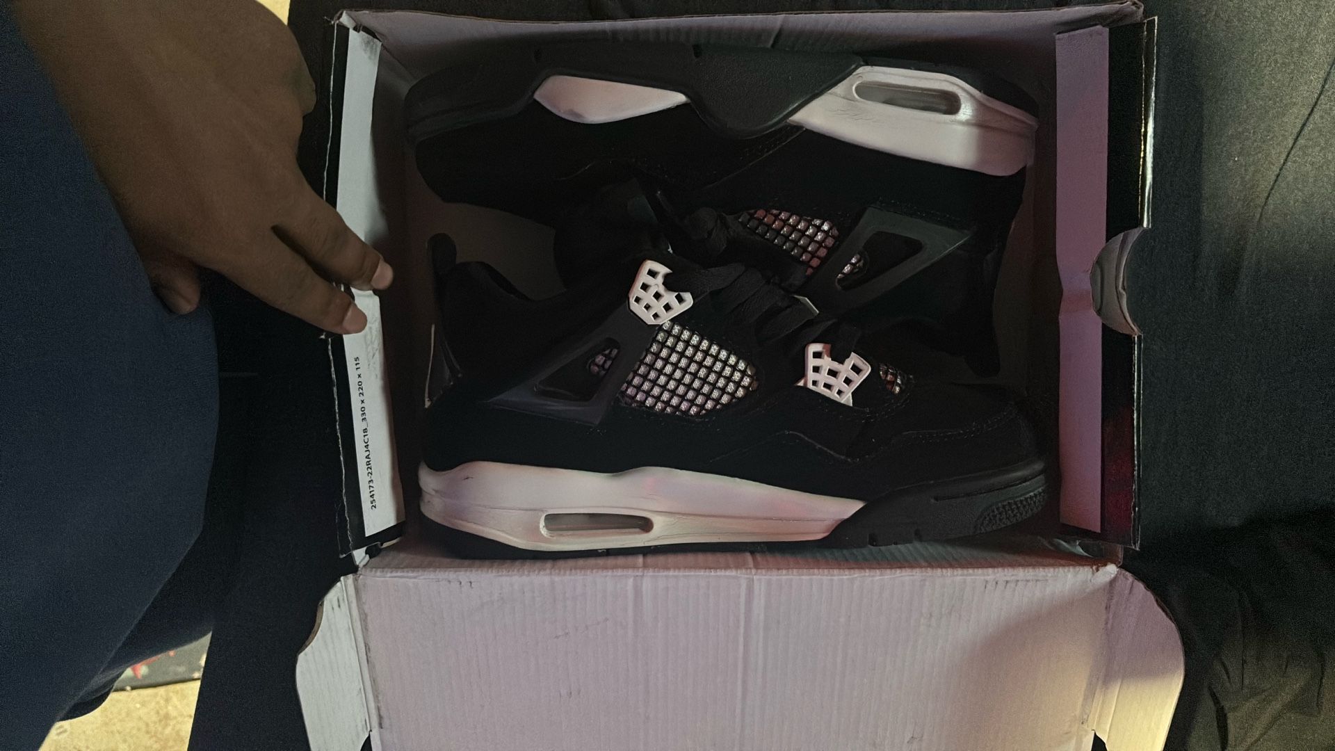 White And Black Thunder Retro Jordan Fours