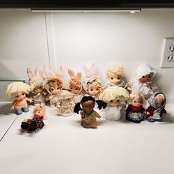  Precious Moments Hi Babies Dolls Duck Bunny Easter Big Lot vintage! 13 pieces 