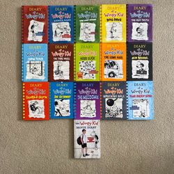 Diary of a Wimpy Kid Hardcover Book Set 1-15 + Bonus Movie Diary!