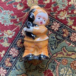 TODAY only! Vintage Lustreware Baby With Bunny Figurine