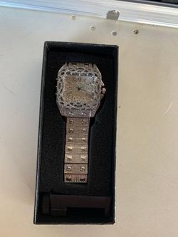 Iced Out Square Face Men's Watch
