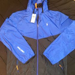 Ralph Lauren Polo Blue Windbreaker Medium 
