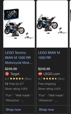 Motorcycle Lego set 1920 pieces