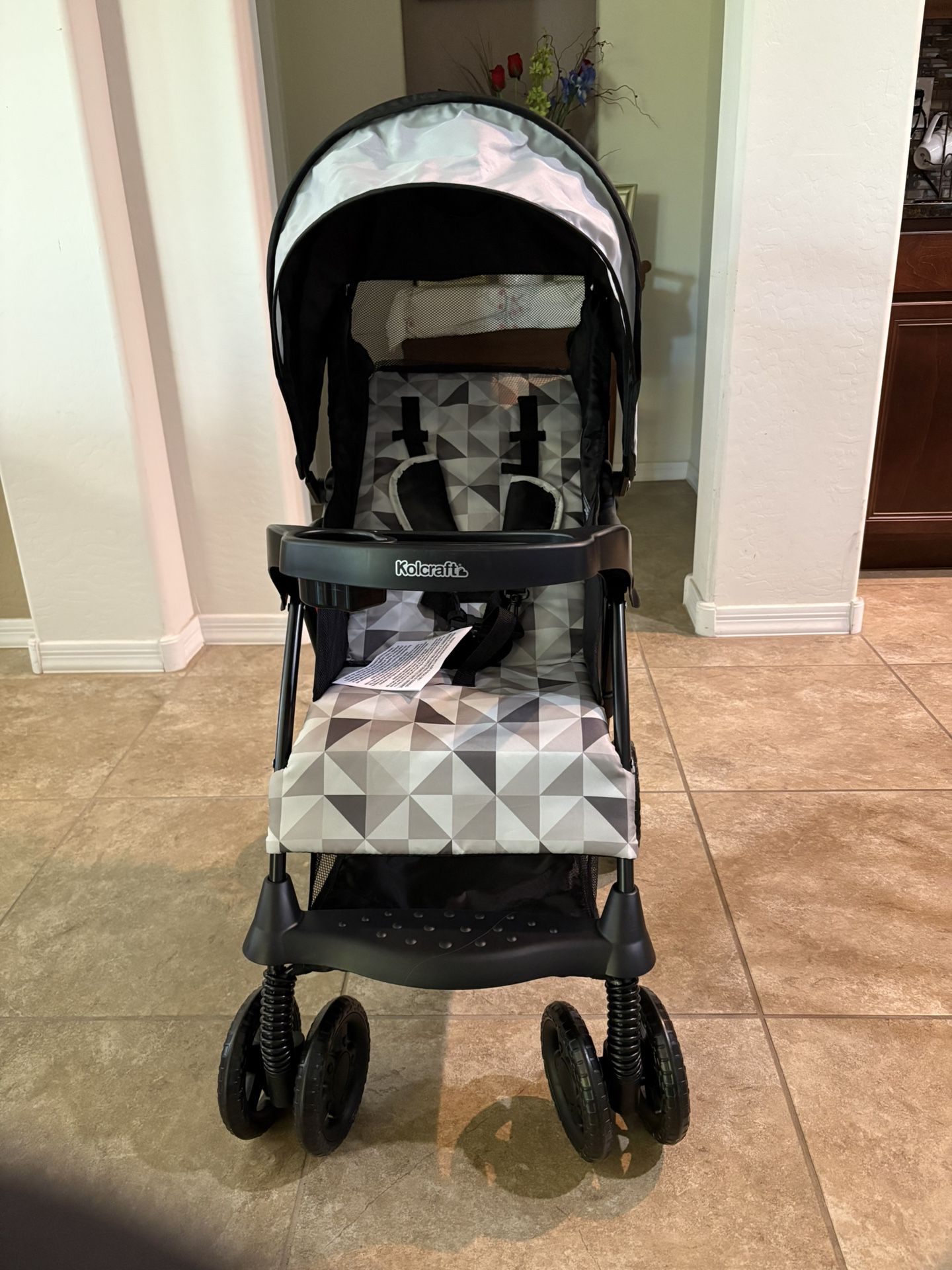 Kolcraft Cloud Sport Lightweight Stroller for Child/Toddler, Gray