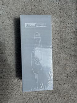 Never opened UTOOL engraver pen w/ letter and number stencil