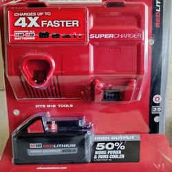 Milwaukee M18 High Output 8.0 Battery & Super Charger Kit. $180