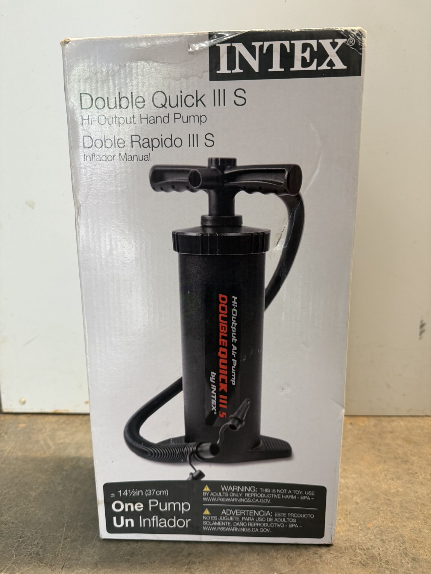 Intex Double Quick III S Hand Pump – High Output Manual Inflator