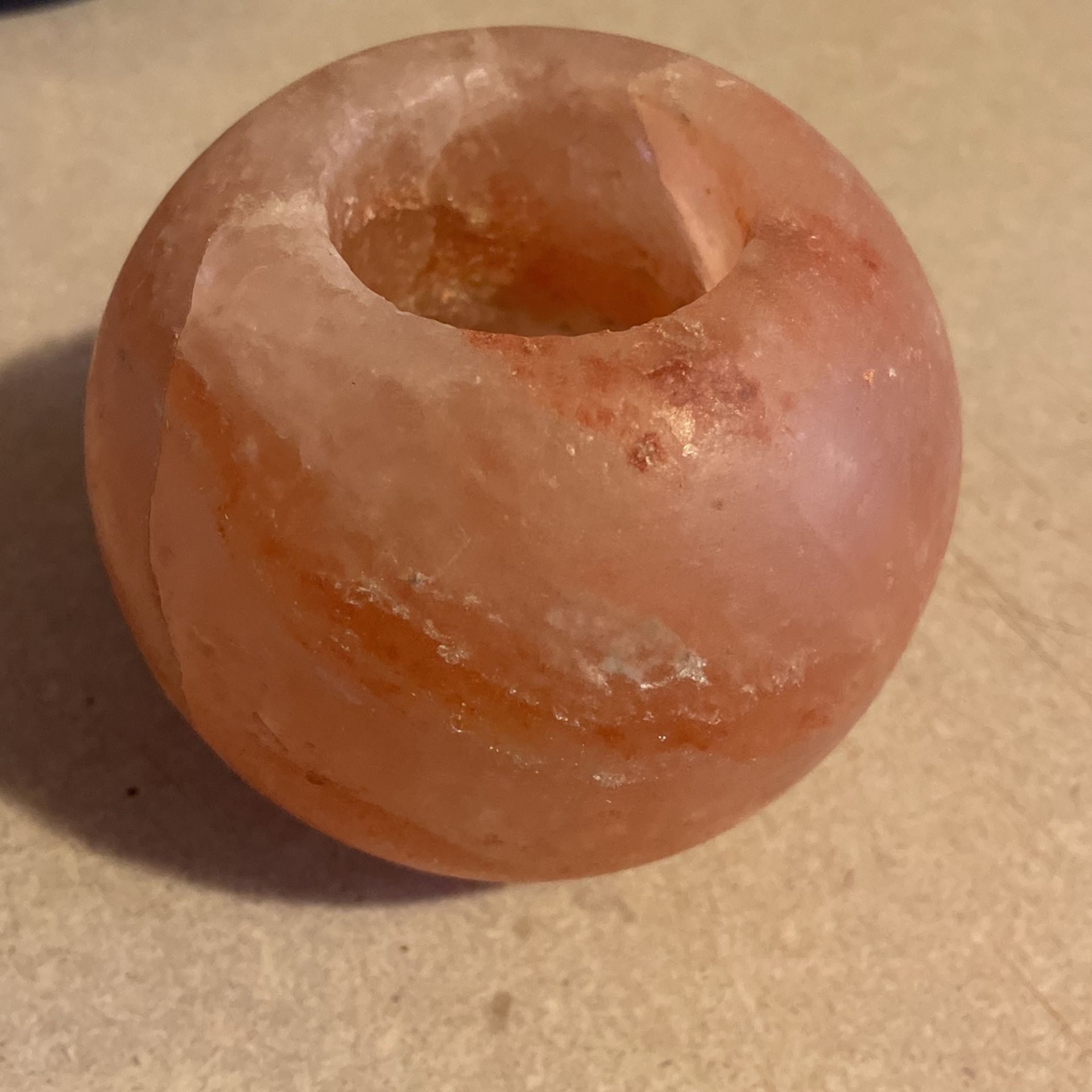 Rock Salt Tea Candle Holder