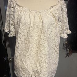 NWOT lace off the shoulder blouse