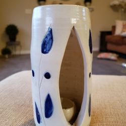 Vintage Williamsburg Pottery Glazed Candle Holder

