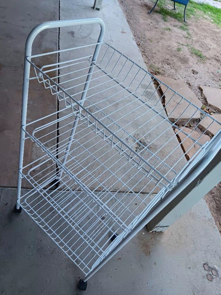 4 tier rolling storage cart with wheels
