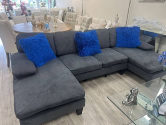 Sectional sofa.