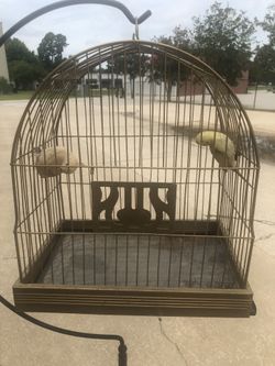 Antique bird cage