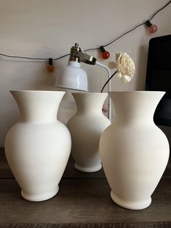 Hand Painted Terracotta Style Vases 