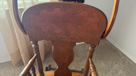 Antique high chair stroller rocking chair