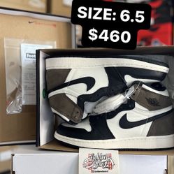 DS New JORDAN 1 HI Gs Mocha Size 6.5 $450