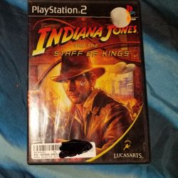 Barely Used Playstation 2 (PS2) Video Game "Indiana Jones and the Staff of Kings"