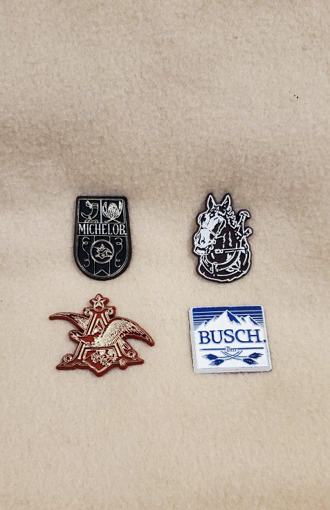 Vintage Anheuser Busch Magnets, lot of 4.