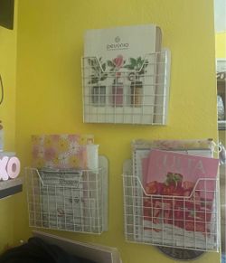 Floating wall file holders (3)