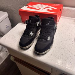 Jordan 4 Black Canvas