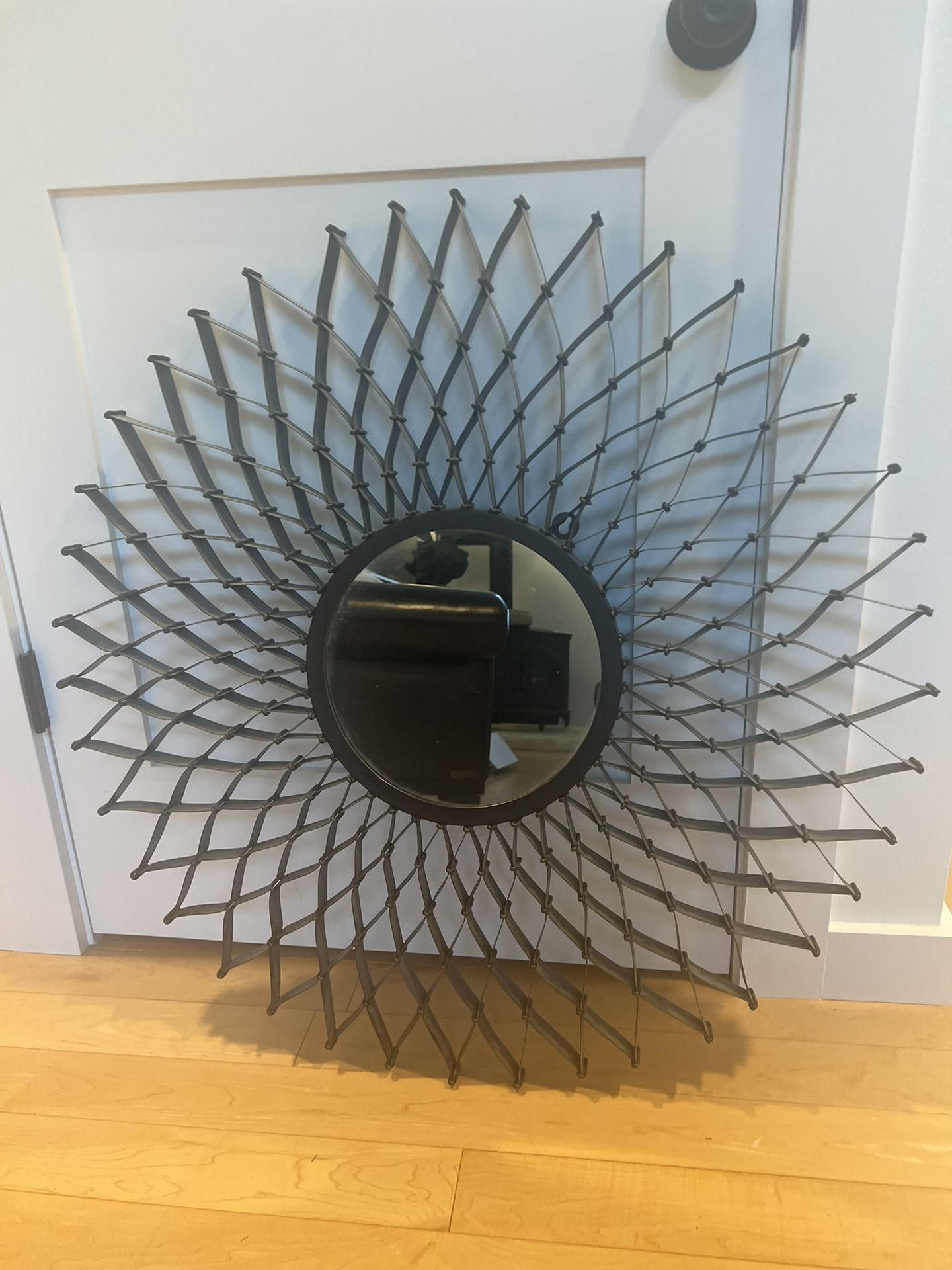 Crate & Barrel Dahlia Round Mirror
