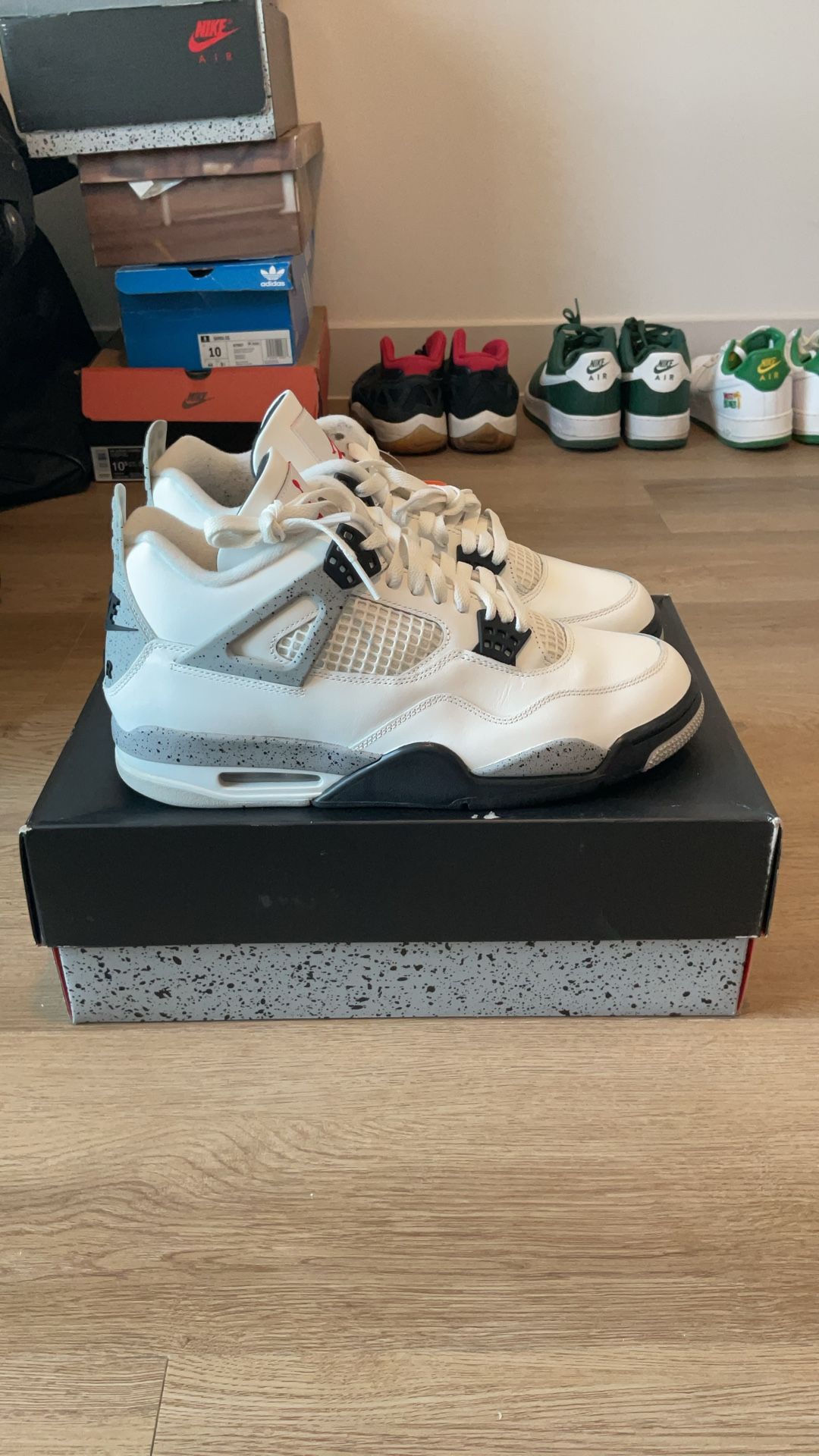 Jordan 4s White Cement Used 9.5/10 Condition Size 11 Men $225