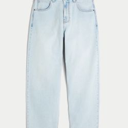 Blue Light Wash Skater Baggy Jeans