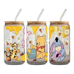 Winnie The Pooh Glass Cup