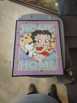 Betty Boop Home Sweet Home Framed Print Lower Price