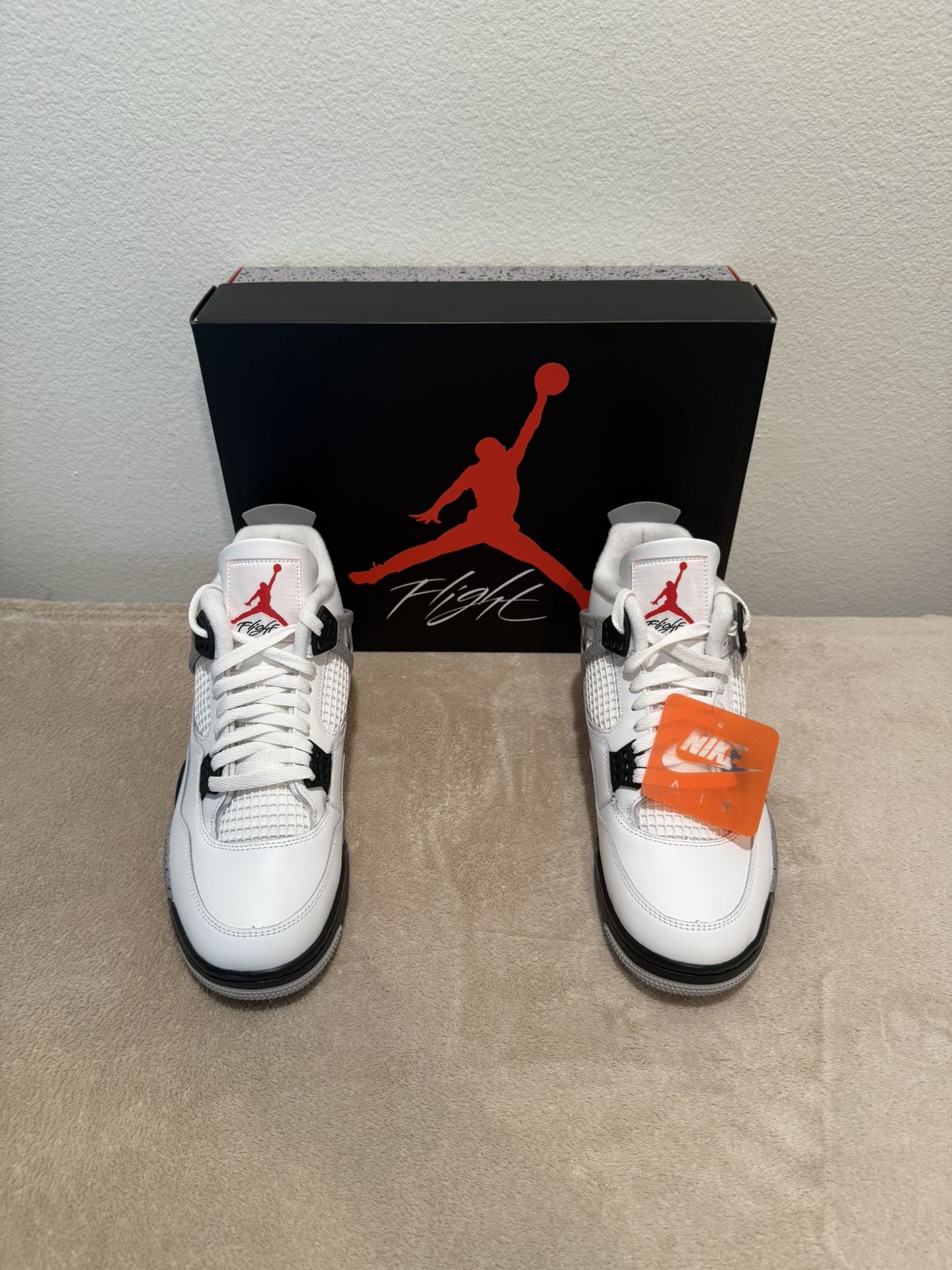 Jordan 4 White Cement Size 10 With Receipt