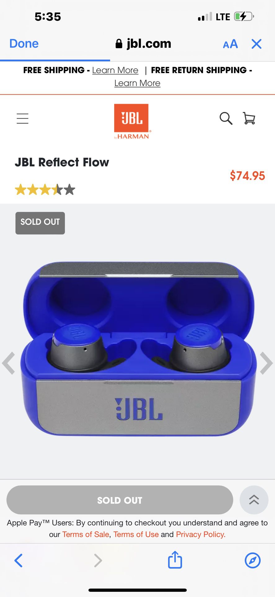 Jbl Wireless Headphone Mint Condition 