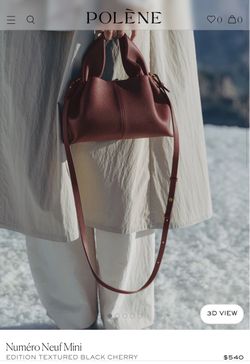Polene Numéro Neuf Mini in Black Cherry
