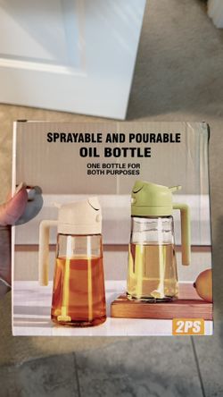 Oil Bottle Sprayable and Pourable