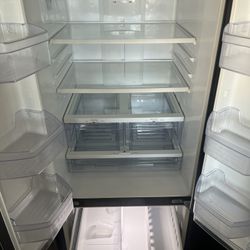 Ge French Door Refrigerator Wide 30” Used 